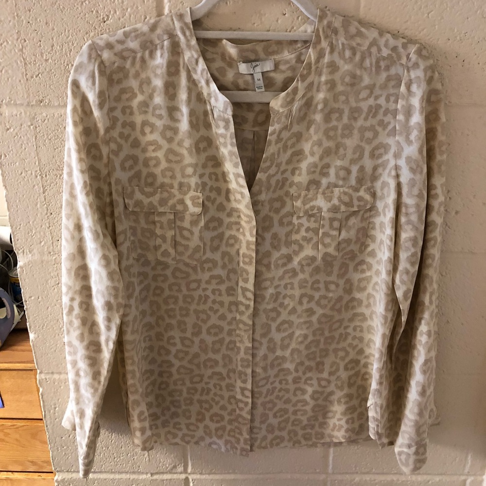 JOIE Lolani Printed Silk Blouse